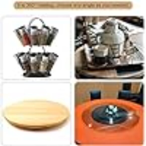 2 inch Clear Rotating Swivel Stand Lazy Susan Turntable Display - Picture 5 of 7